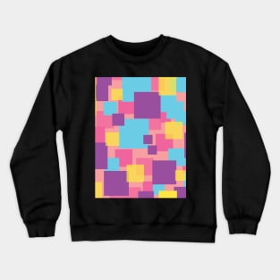 Pastel Color Block Art Crewneck Sweatshirt